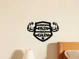 No Pain No Gain Wall Art, Wall Decor, Home Decor-1