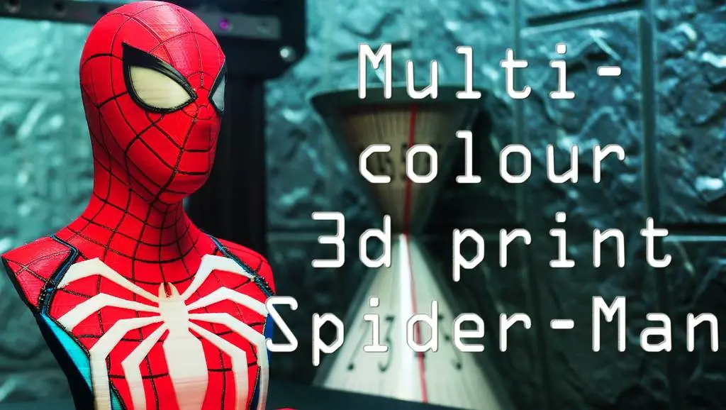 Multicolour Spider-Man PS4 Bust - Advanced Suit MMU