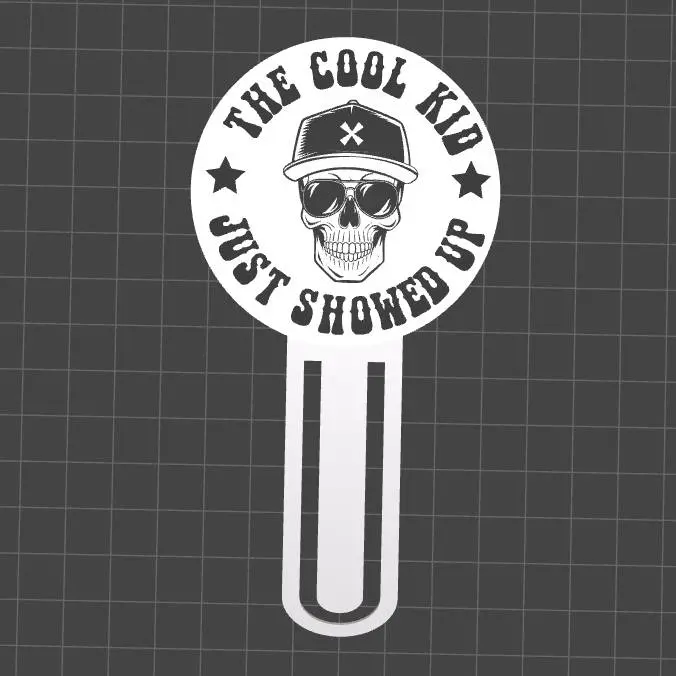 BookMark Cool Kid Skull