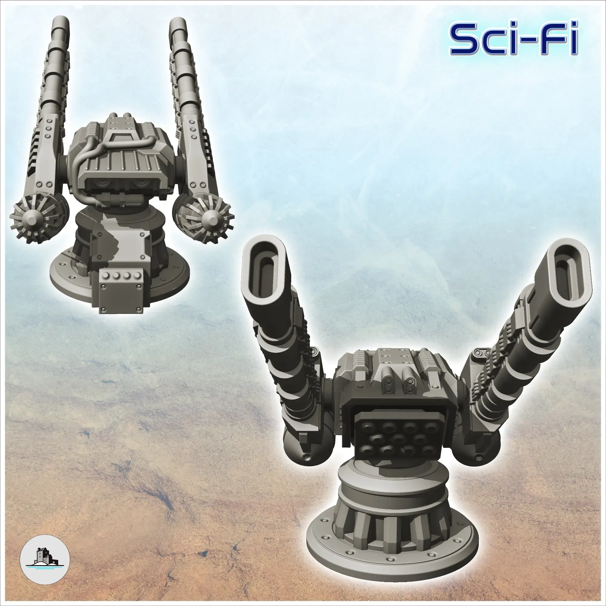 Swivel firing platform - Terrain Scifi Science fiction SF