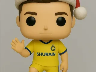 Funko-Style Christmas Cristiano Ronaldo (Al Nassr) – 3D Prin