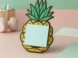 Pineapple Sticky Note Holder | Fun Tropical Desk Organizer-6