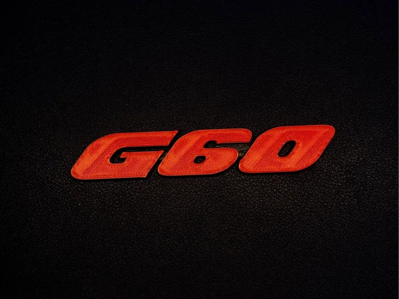 G60 nameplate. Passat, Corrado, Golf.