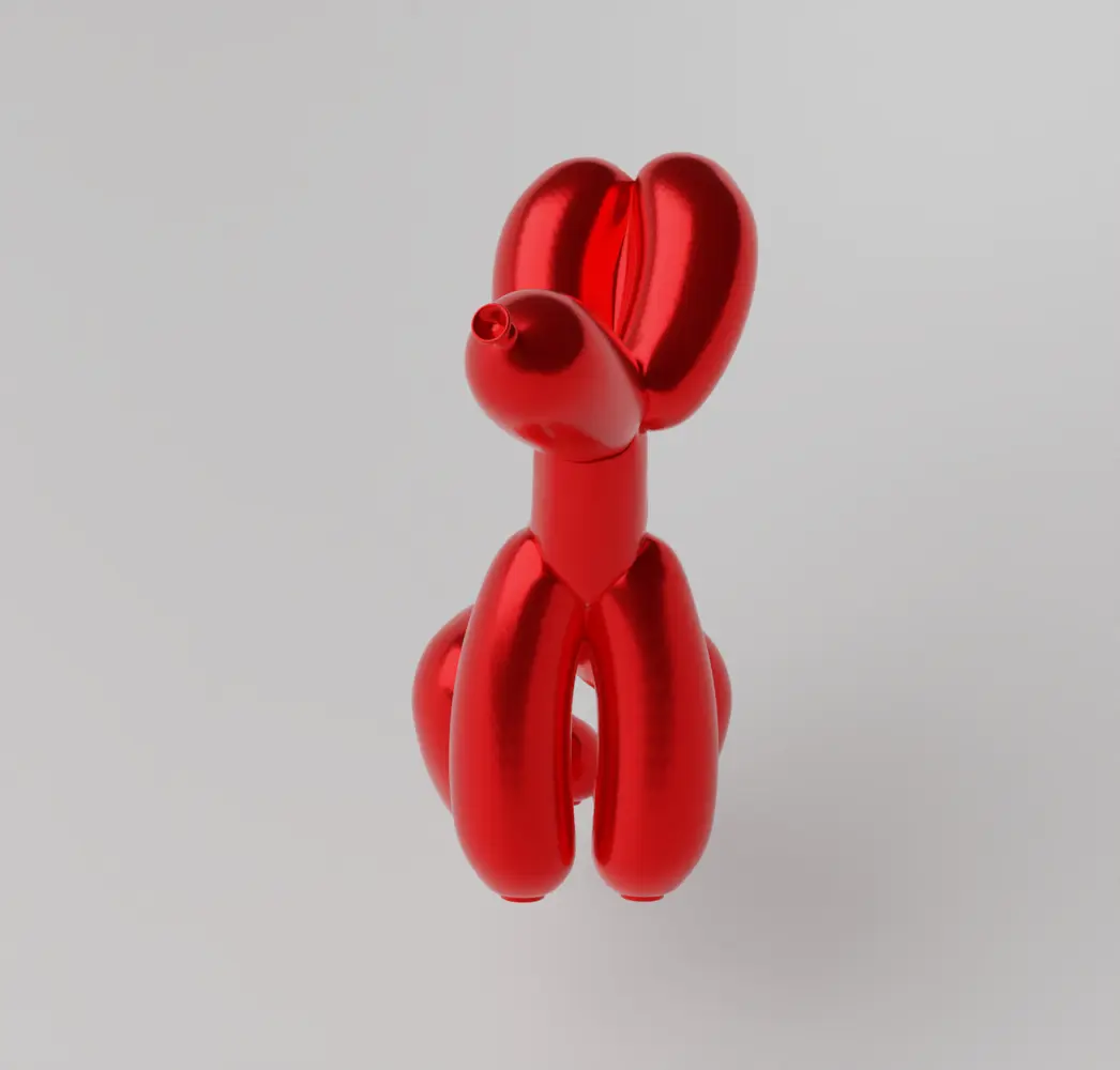 Squatting Balloon  Dog Poop Art Toy Fan Art