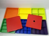 Stackable sorting trays with lid-3