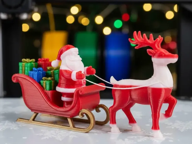 Santa claus en trineo