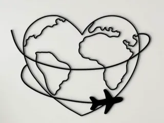 Art mural voyage