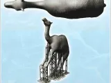 Camel (4) - miniatures animal RPG tabletop scenery figure sc-3