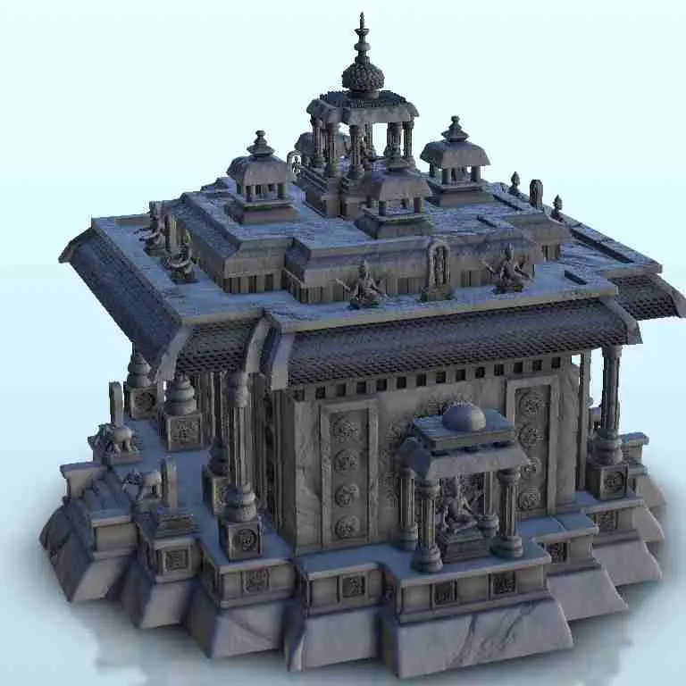 Indiase tempel met Shiva beelden 15 - miniaturen warhammer t
