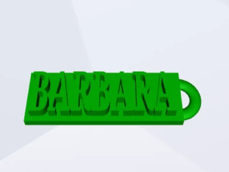 Portachiavi con il nome Barbara.