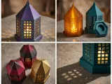 Casbah Lantern – Moroccan Geometric Lattice Tea-Light Holder-3