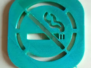No Smoking Sign Stencil