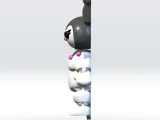 Sanrio Kuromi MultiColor Flexi STL file 3mf Articulated 3D-3