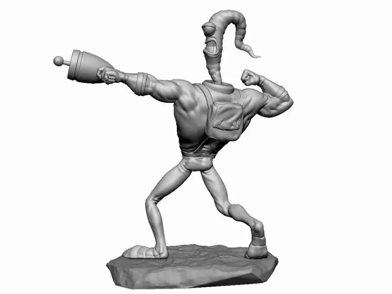 Earthworm Jim assemble for 3d print STL
