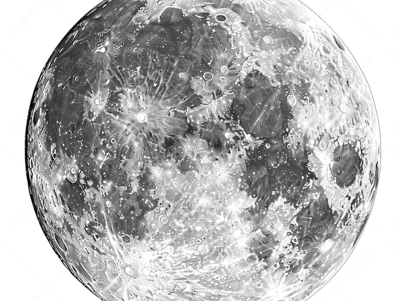 decoración la luna.