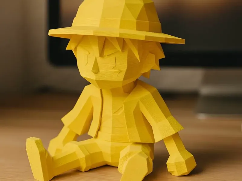 One Piece - Luffy Low Poly