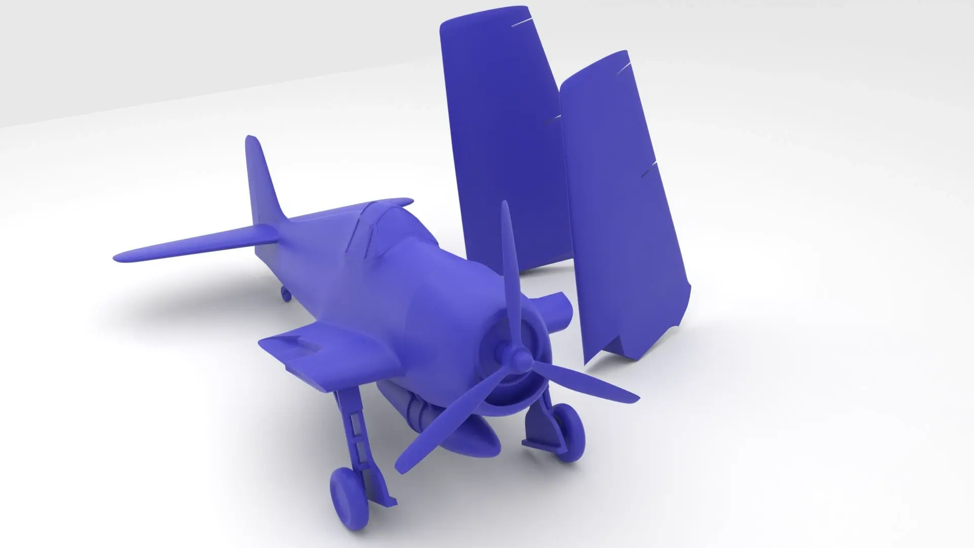 Grumman F6F Hellcat folded