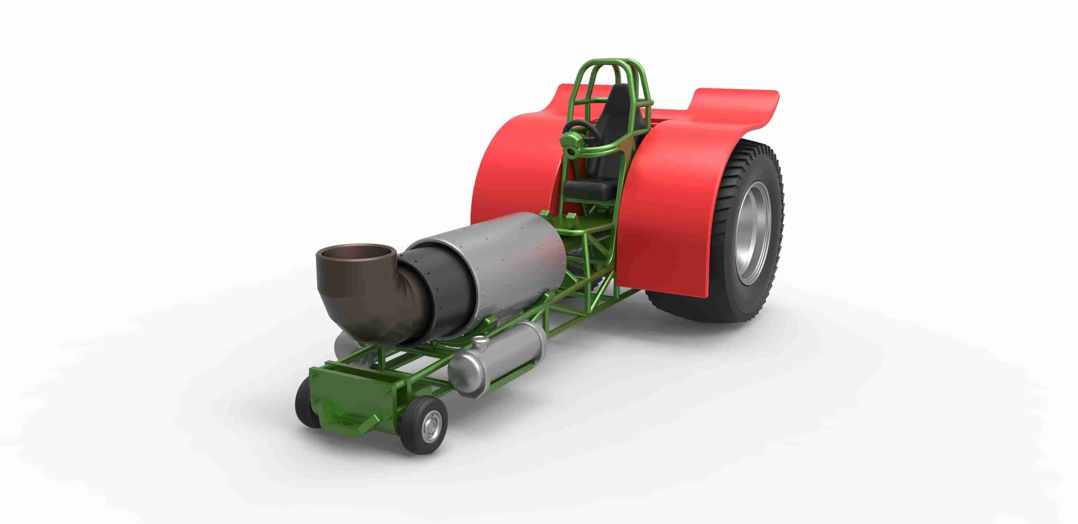 Pulling tractor with single jet engine Scale 1:25