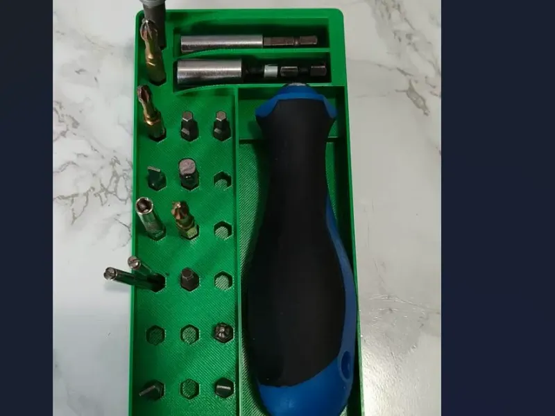 Gridfinity screwdriver bit organizer
