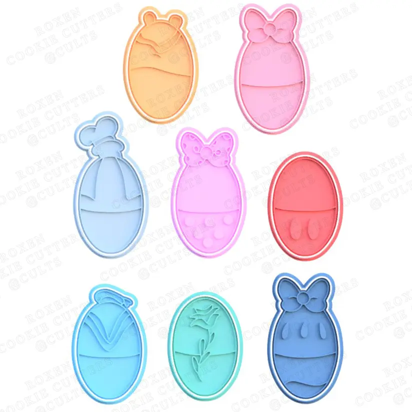 Disney Easter eggs cookie cutter set of 8
