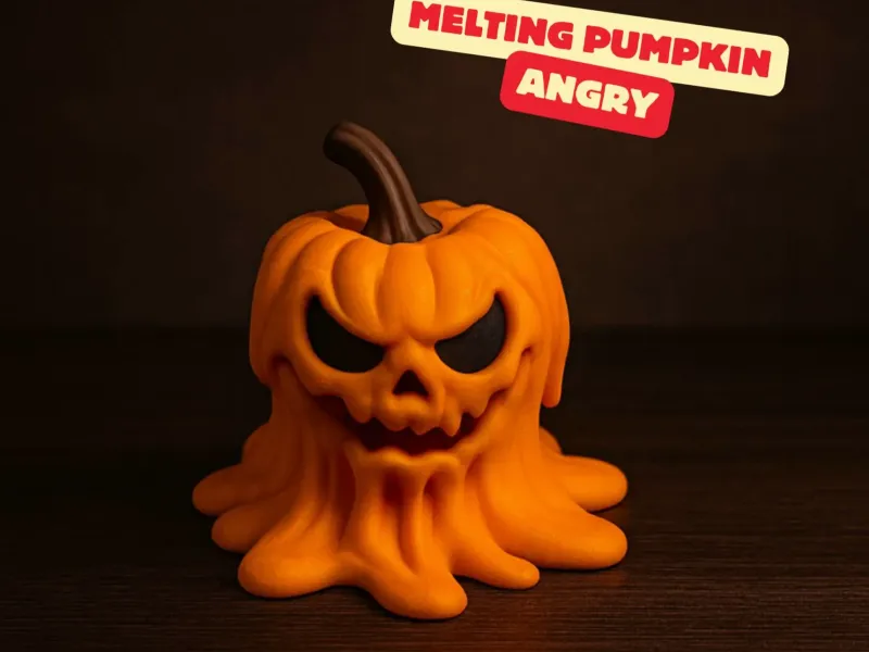 ANGRY MELTING PUMPKIN (MULTIPART) / HALLOWEENDECOR