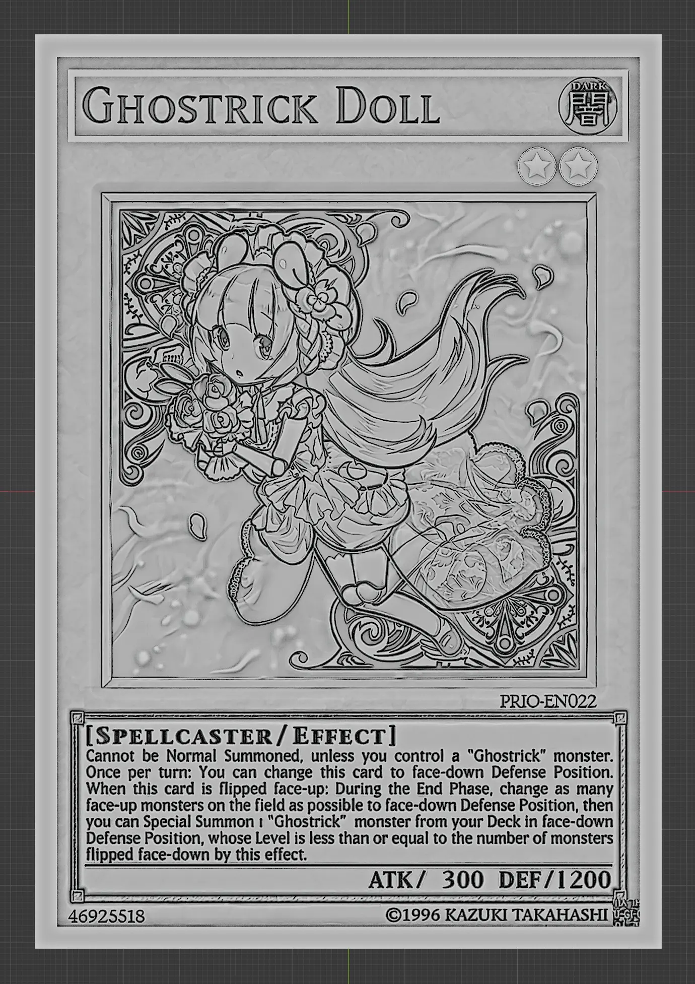 boneco ghostrick - yugioh