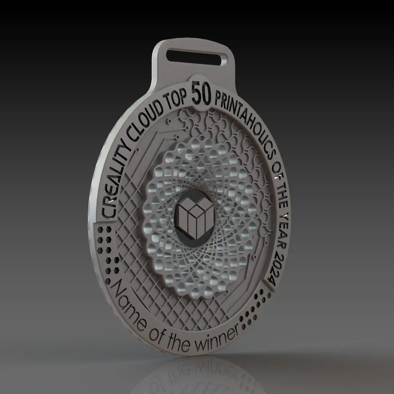 Medal Creality Cloud Top 50 Printaholics of the year 2024
