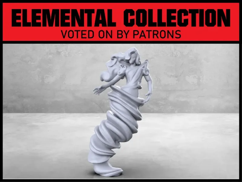 Gran Elemental de Viento - Miniatura de mesa