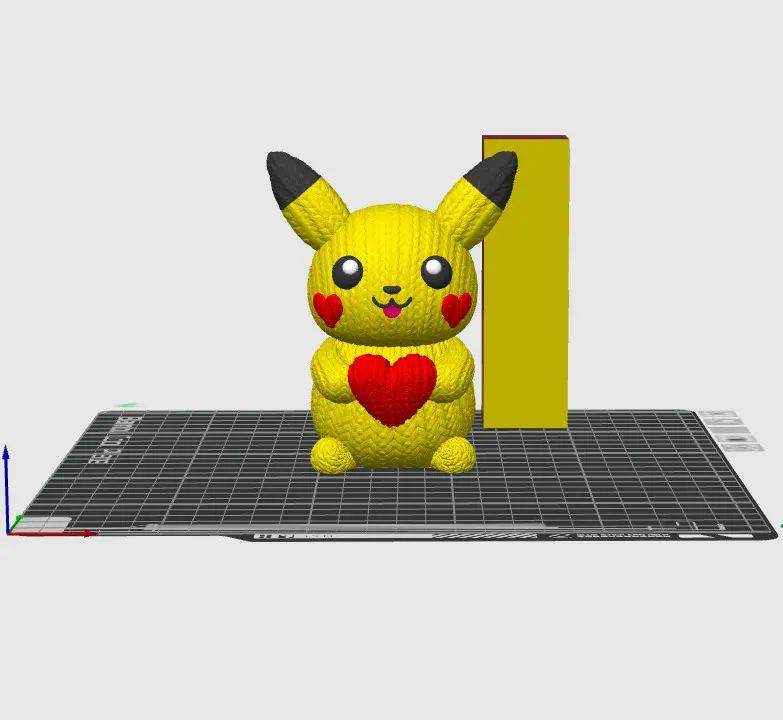 PIKACHU VALENTINE CROCHET - TRICOT - MULTICOLORE