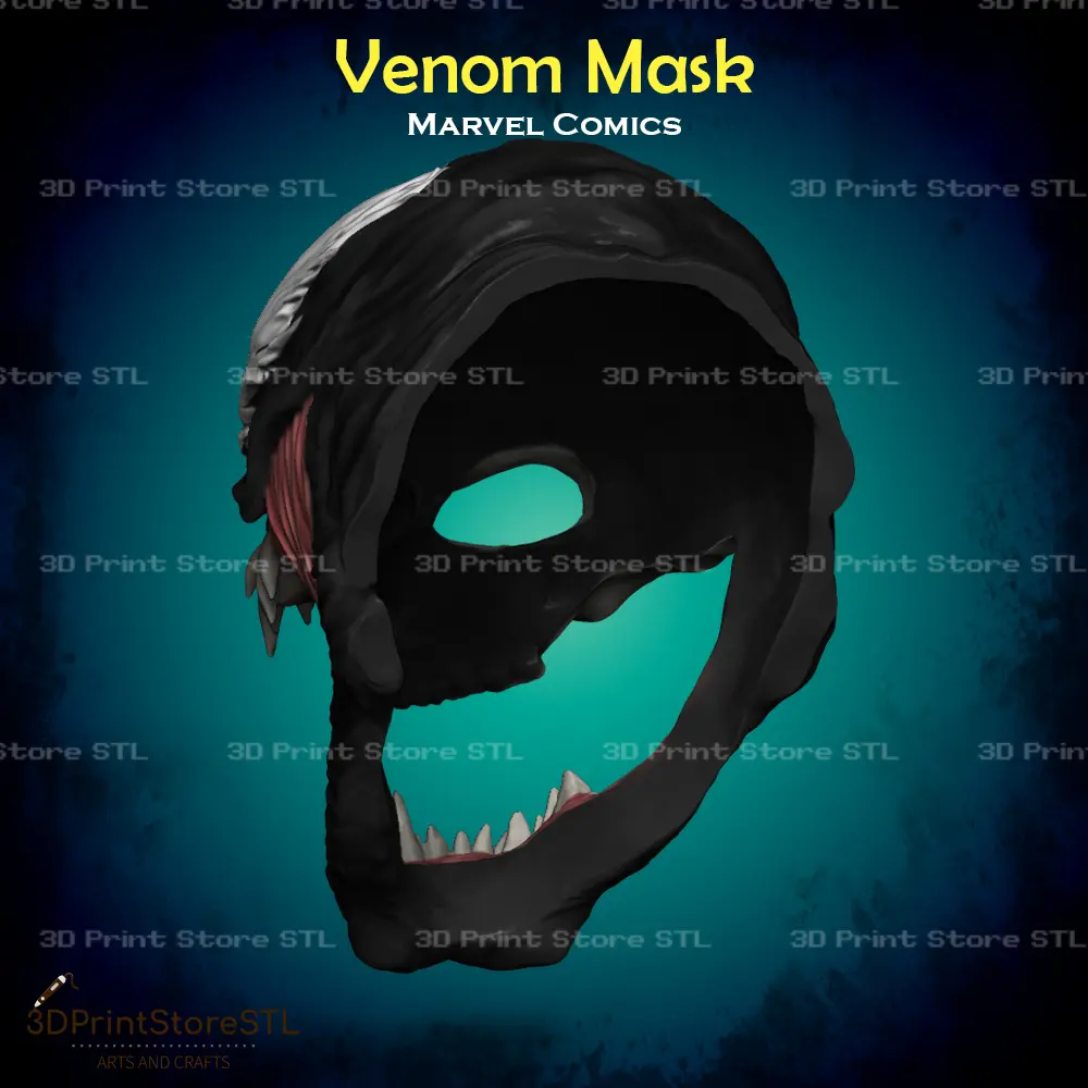 Venom Maske Cosplay Marvel Comics - STL-Datei