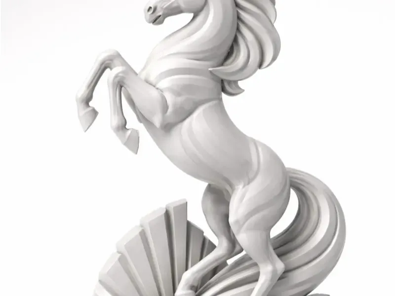 Prancing Marble Stallion