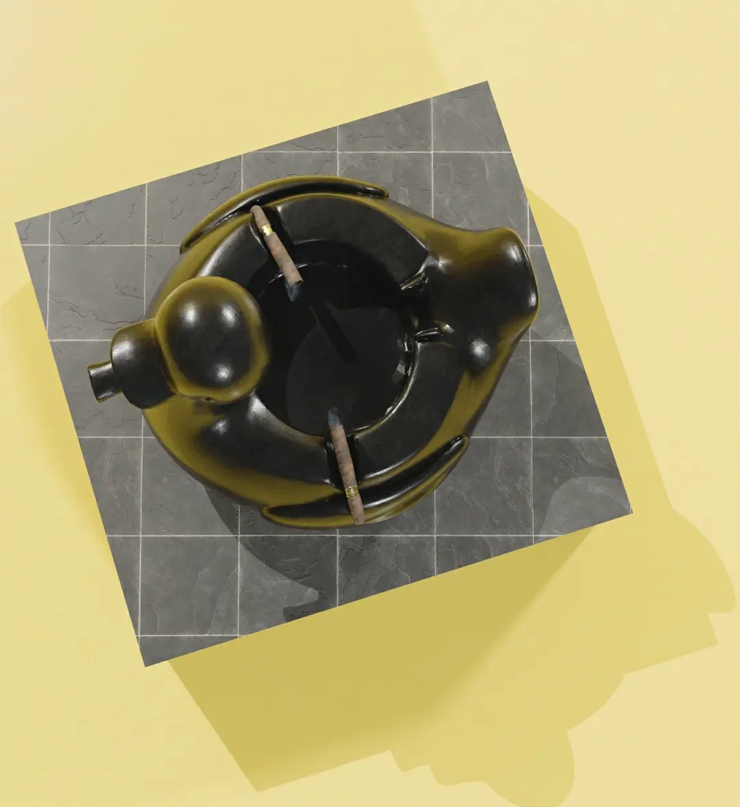 Luxury Duck-Shaped Ashtray | Unique 3D Printable Cigar & Cig