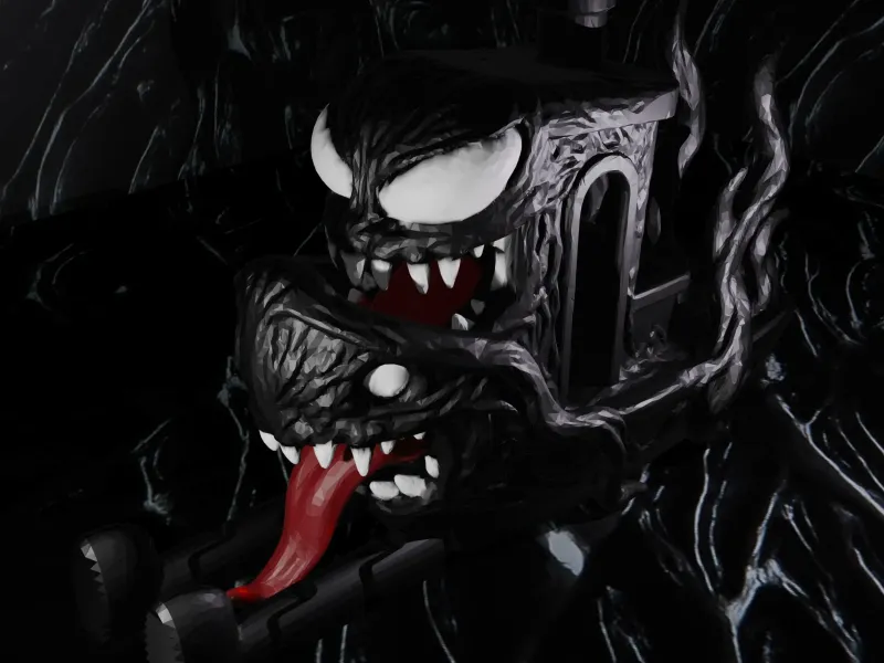 New! Articulated *Symbiote* Shark Benchy 2.0
