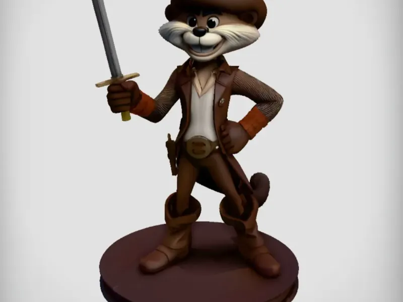 Puss in Boots Detailed Model