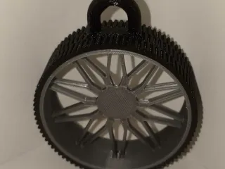 Car Wheel Christmas Ornament