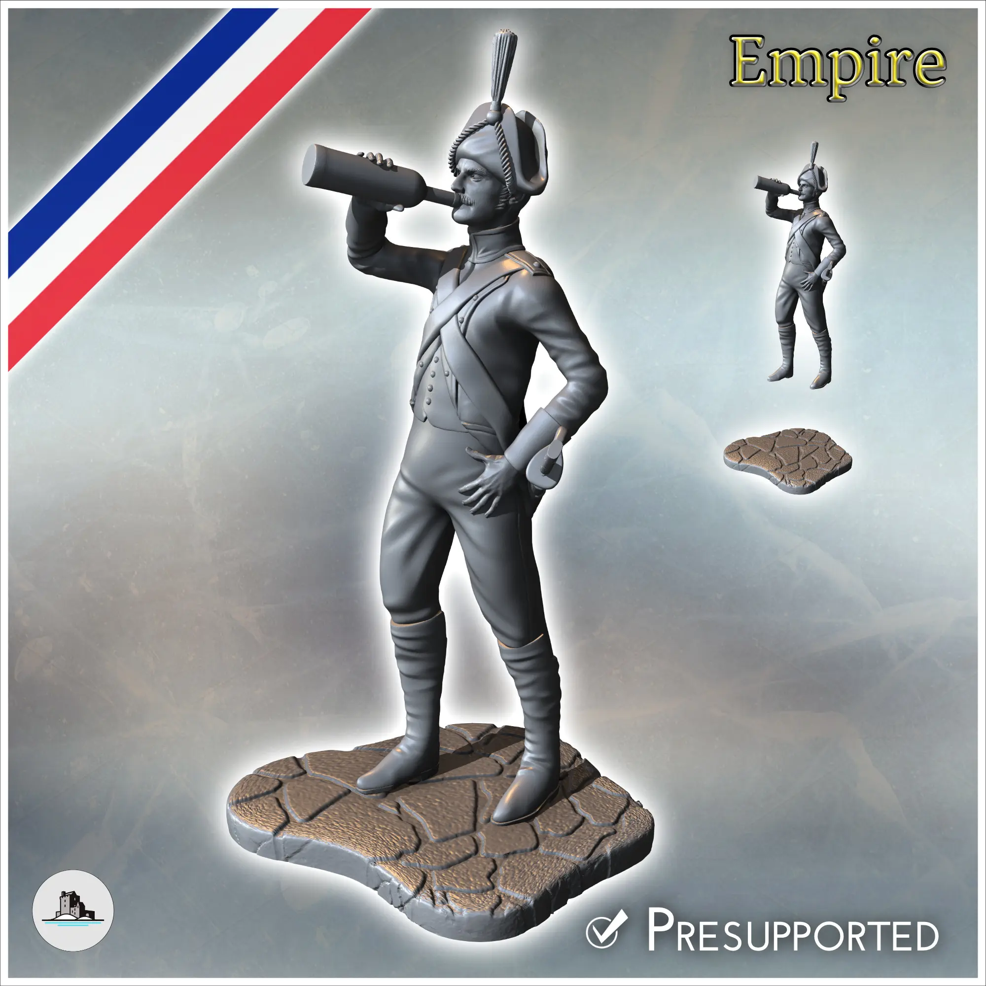 Drunk Napoleonic soldier 2 - miniatures warhammer tabletop s