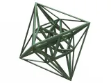 Wireframe Shape Geometric 24-Cell-1