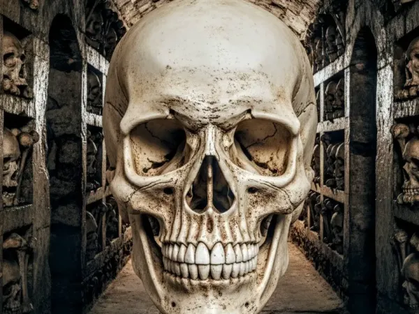 ANATOMICAL SKULLS x 2