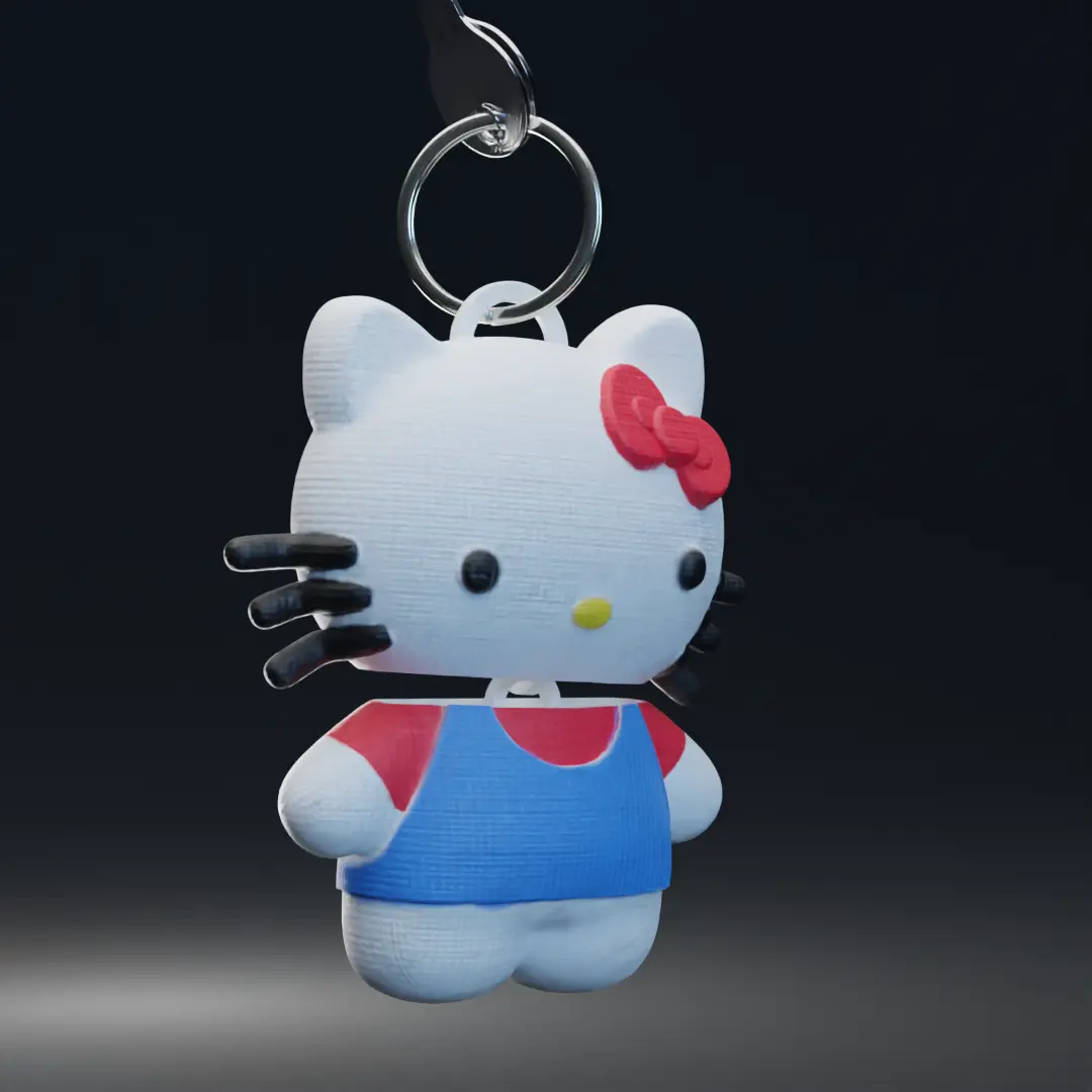 HELLO KITTY, A CUTE ARTICULATED KEYCHAIN