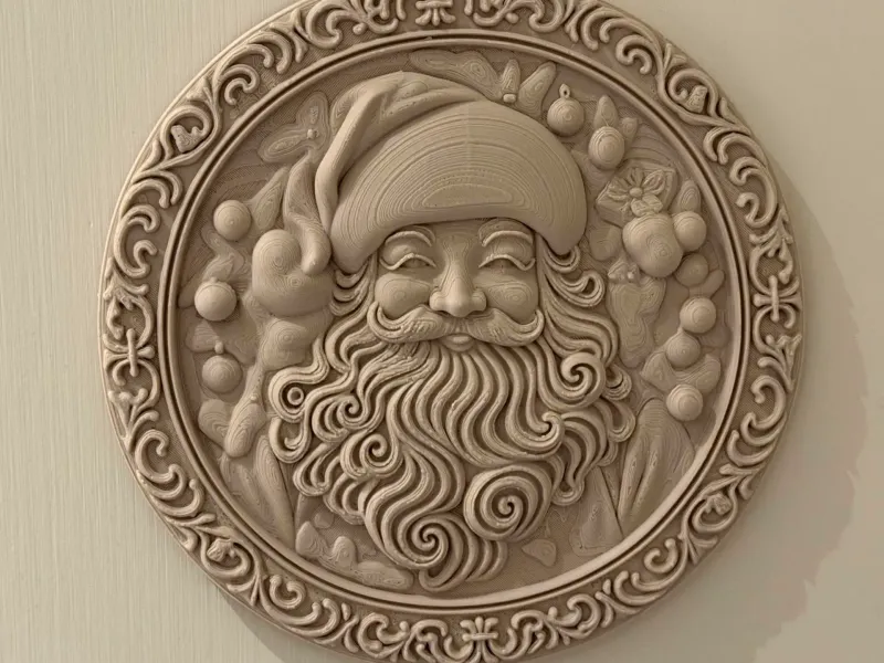 Assiette Ornementale Père Noël