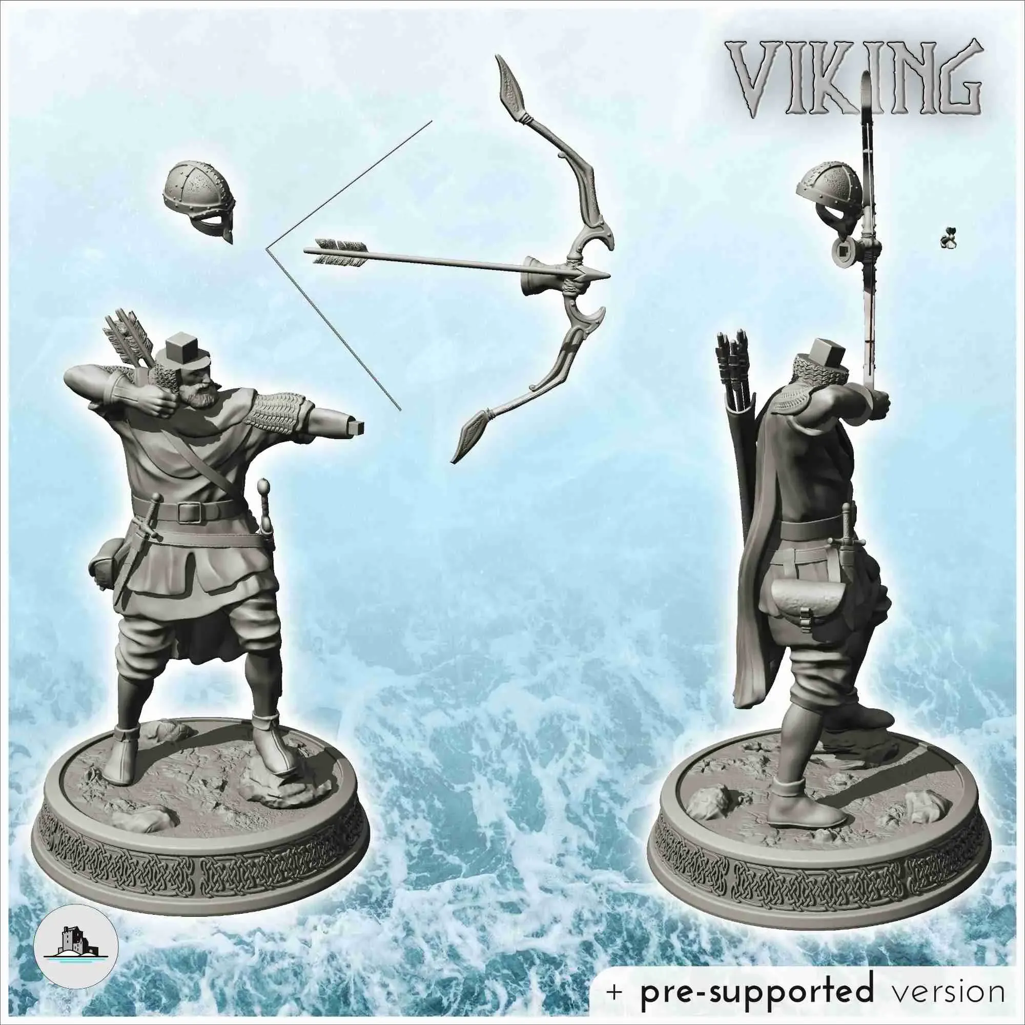 Viking archer shooting standing up (6) - scenery medieval mi