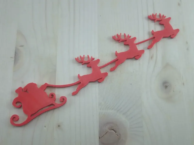 Santa & Reindeers Christmas Decoration