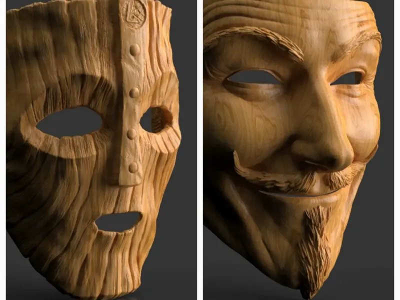 The Mask of Loki and The Guy Fawkes mask