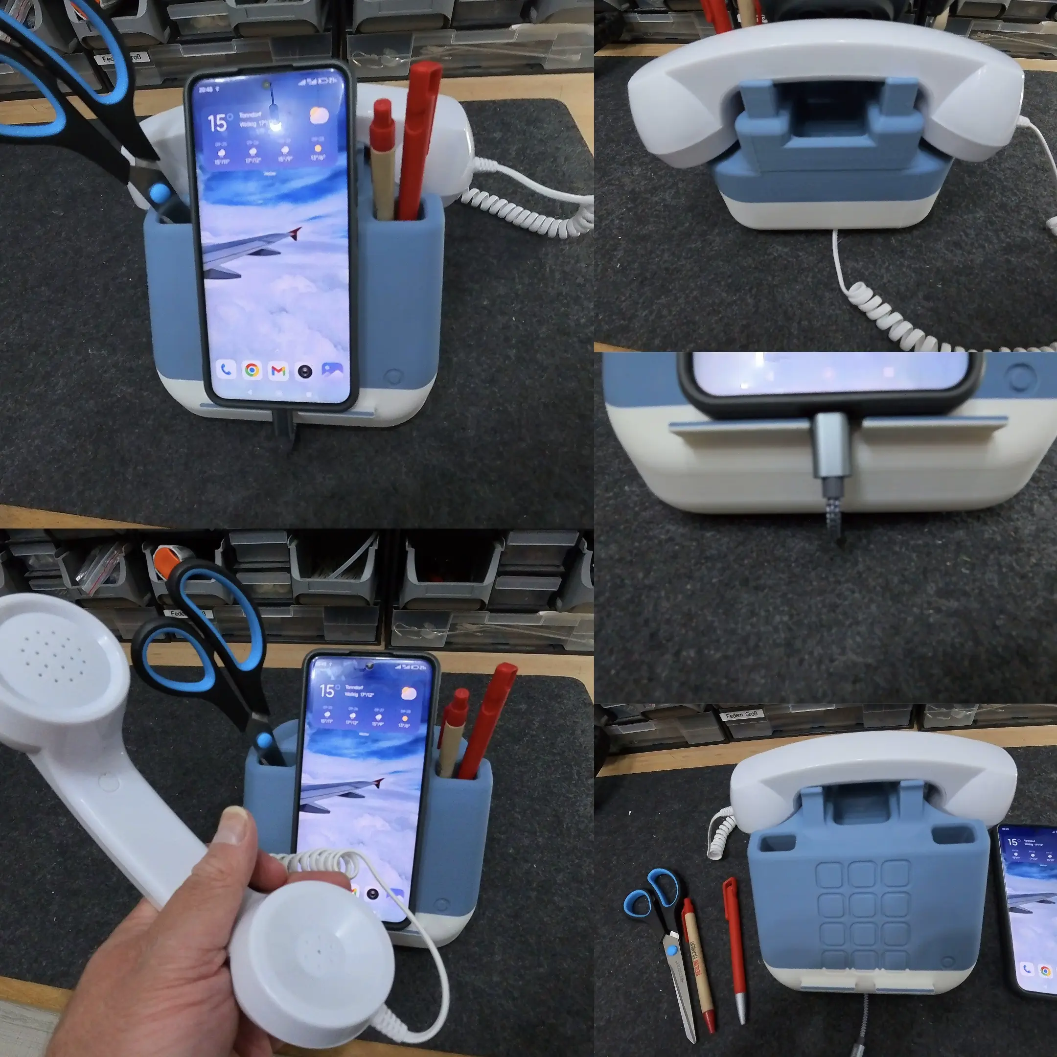 cool Oldshool retro phone for your cell phone with organizer