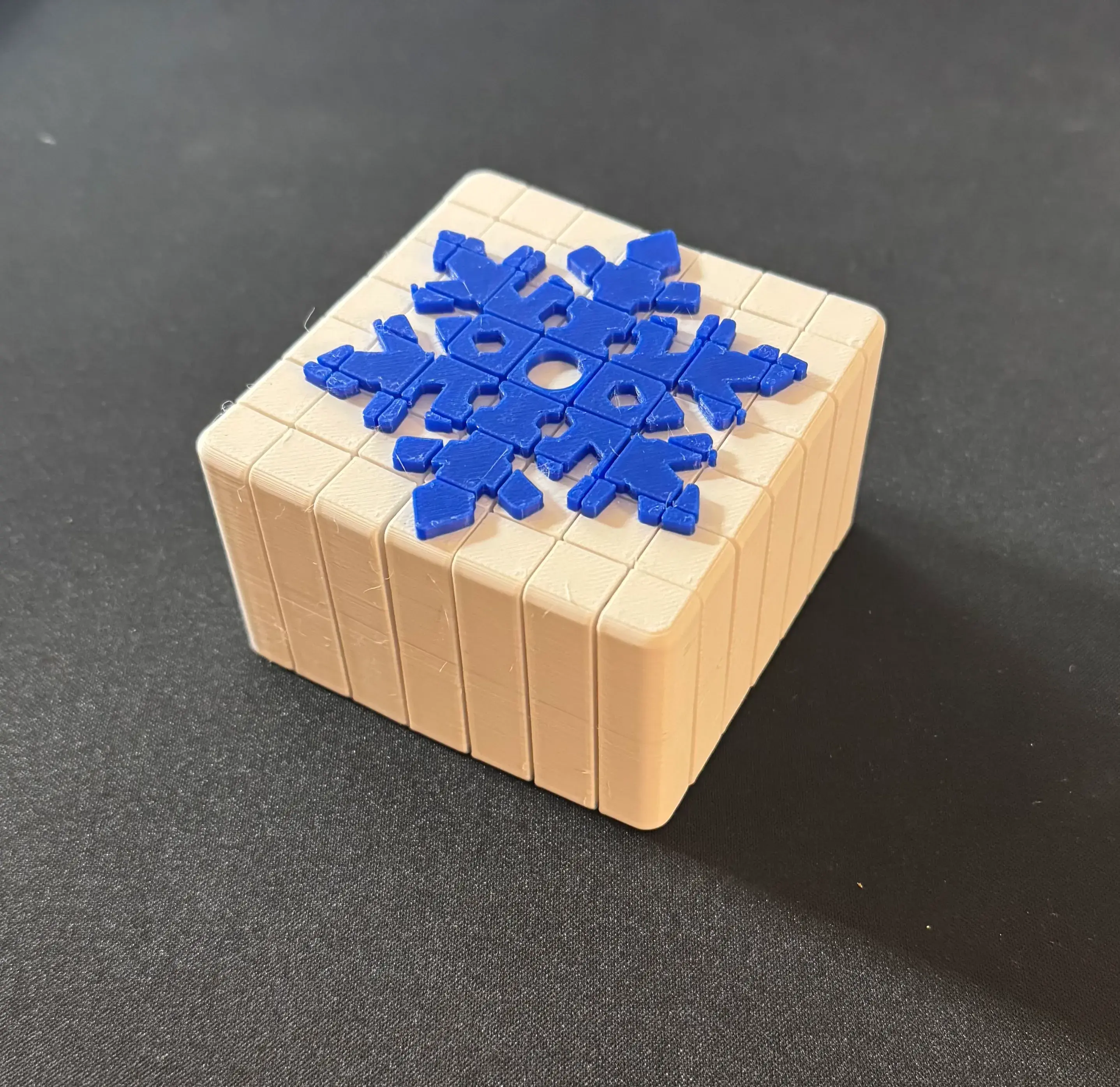 Snowflake Sliding Fidget Cubes