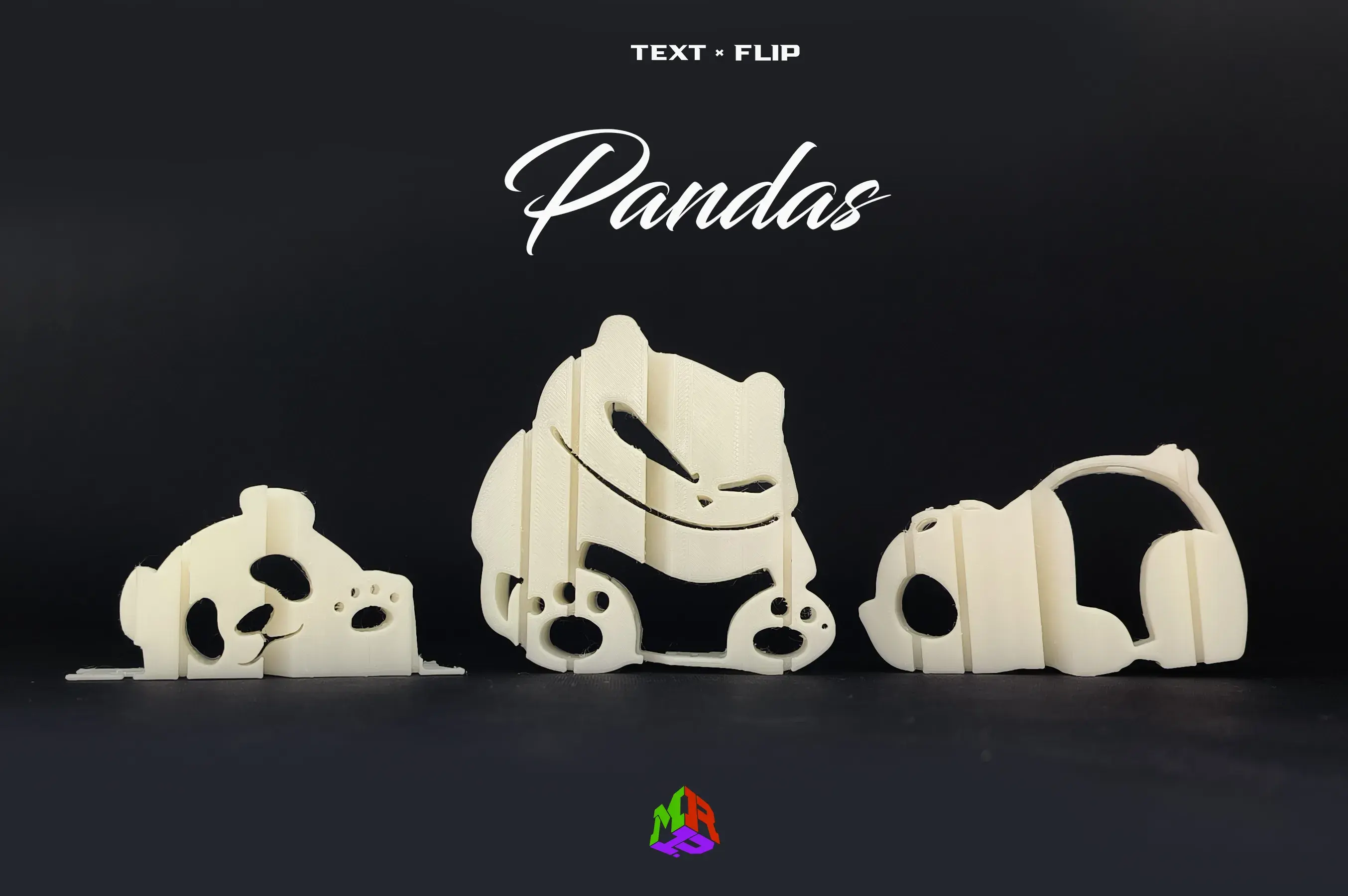 Text Flip - Cute Panda 🐼