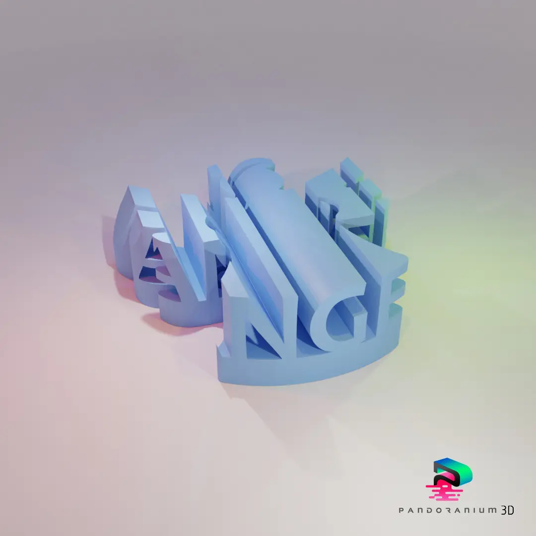 3D WORD SHAPE - ANGEL