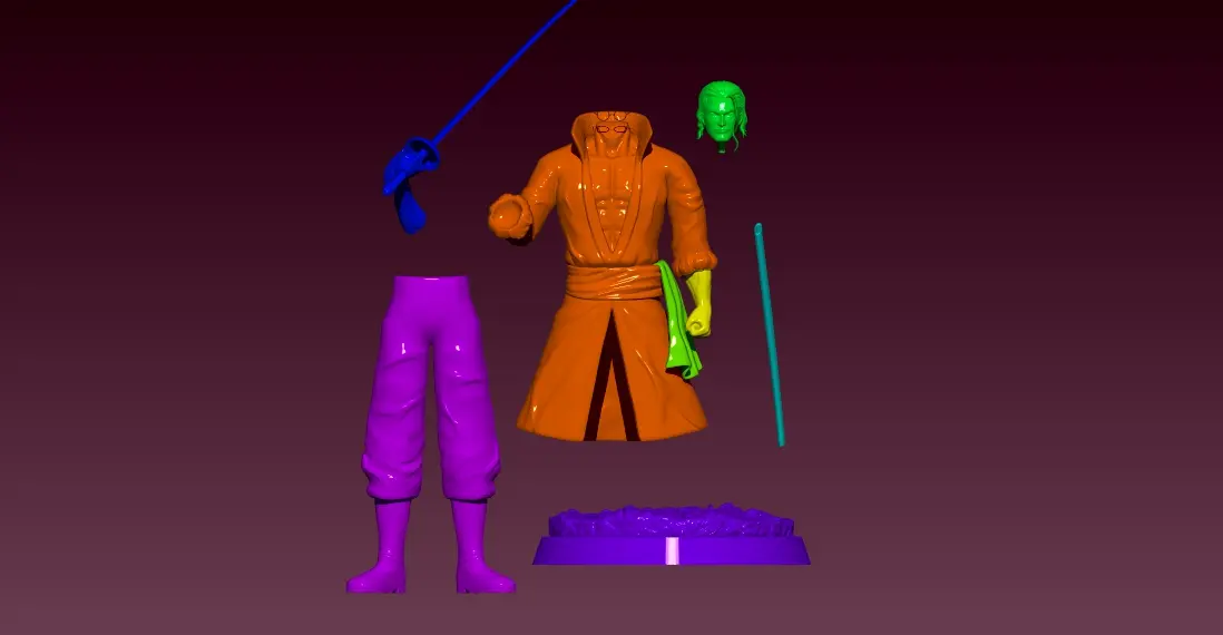RAYLEIGH (YOUNG) - ONE PIECE - 3D PRINT - SPLIT PART