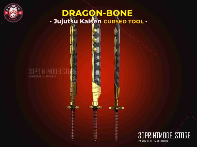 Dragon-Bone Cursed Tool - Maki Zenin Weapon - Jujutsu Kaisen