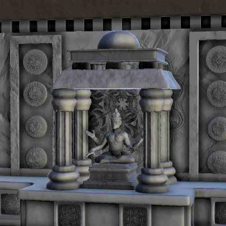 Indiase tempel met Shiva beelden 15 - miniaturen warhammer t